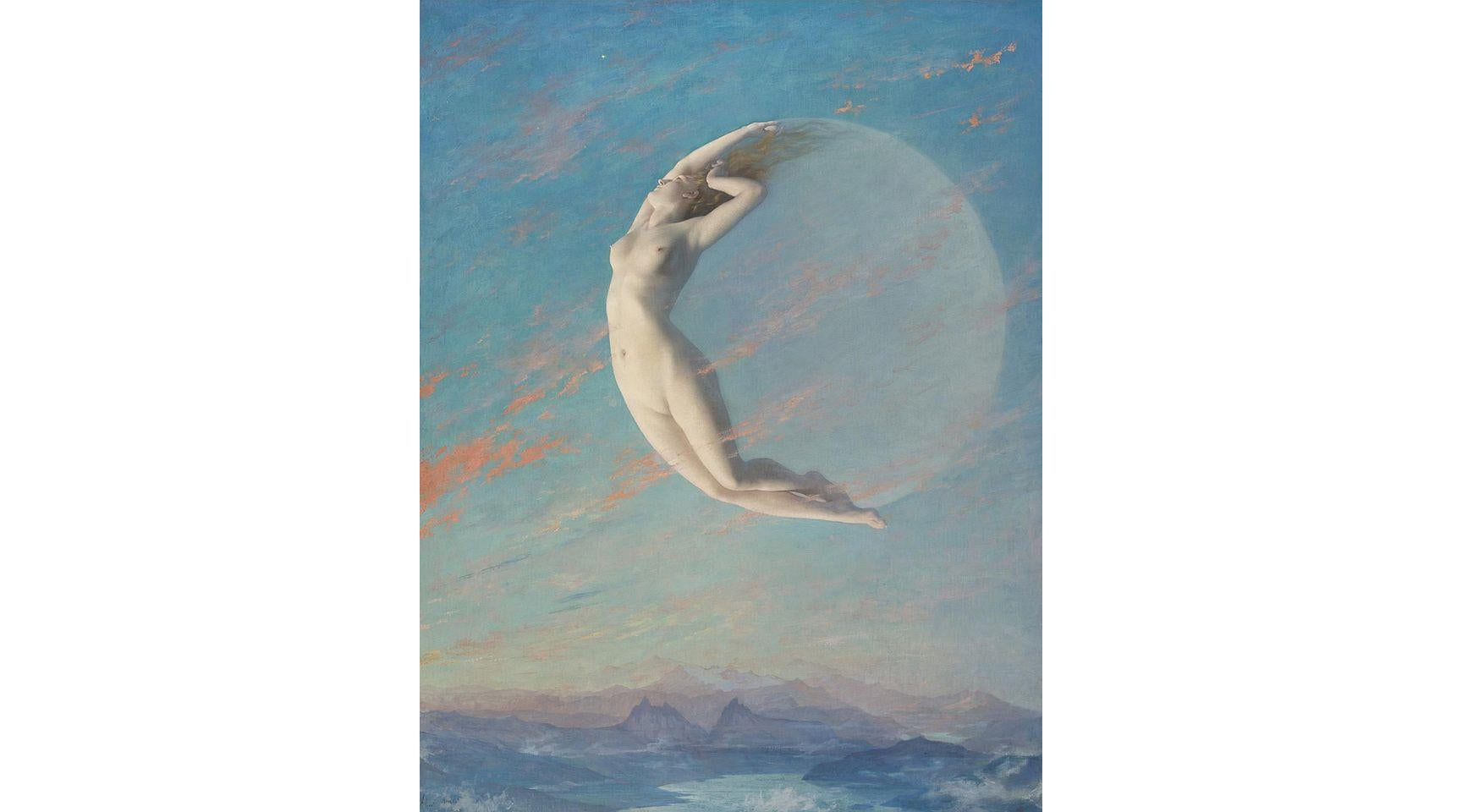 Albert Aublet, Selene, around 1880 — Be a woman of the moon