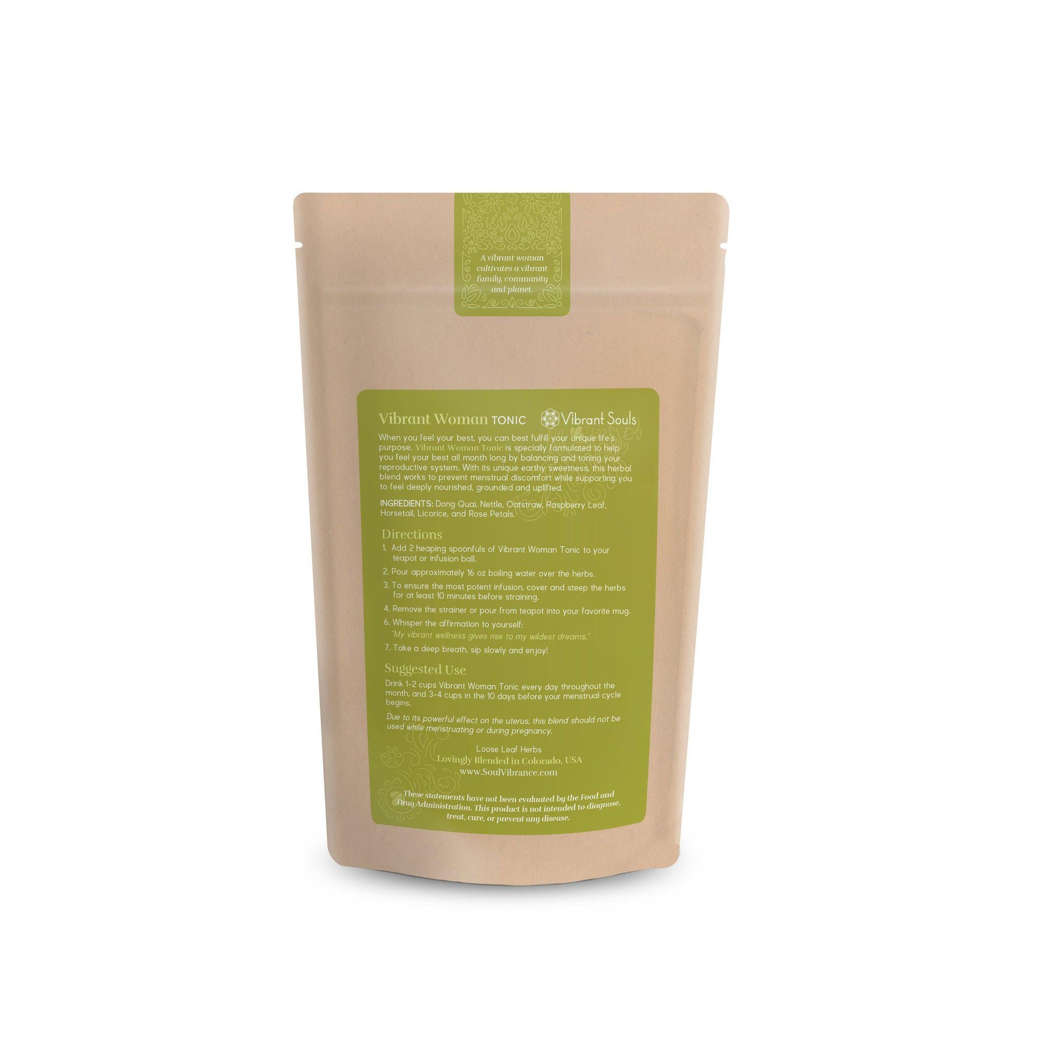 Vibrant Woman Balancing & Nourishing Tonic back